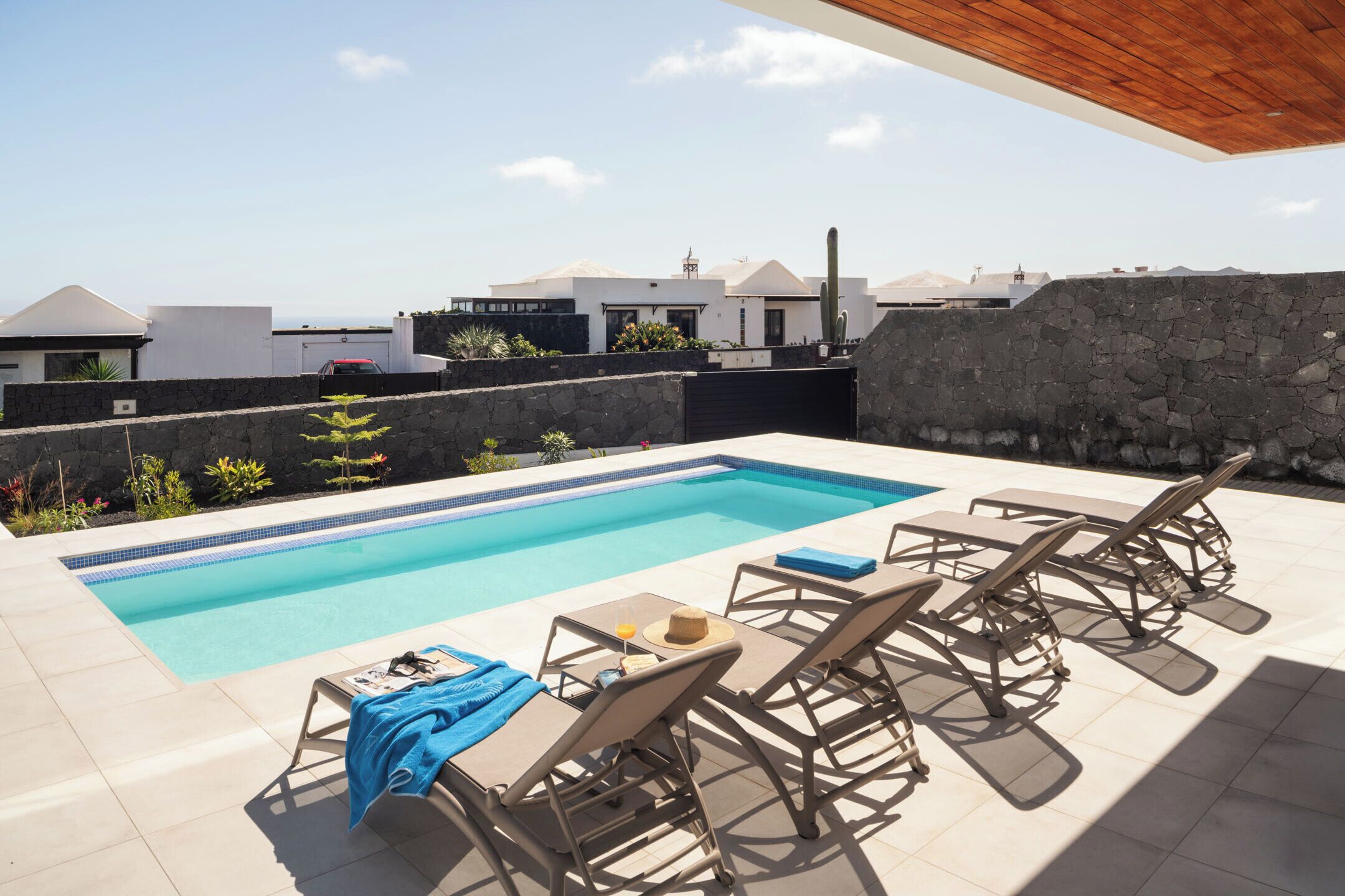 A heated pool