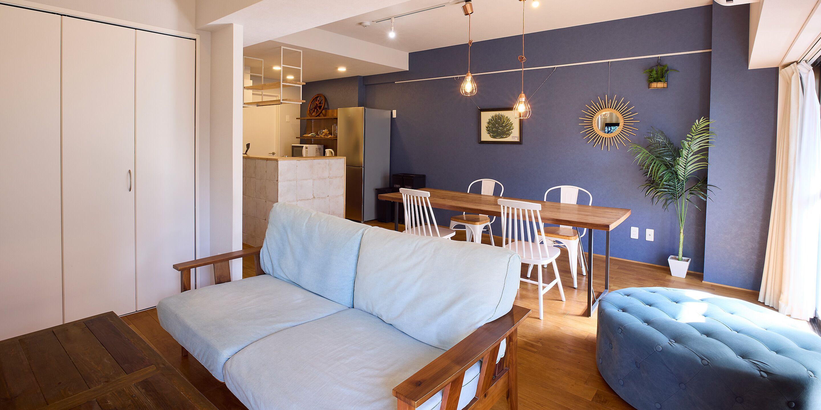 1 Double Bed + 2 Single Beds +2 Futon/70sqm/102, Non Smoking | Living area