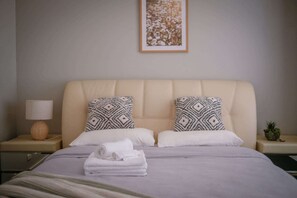 4 bedrooms, iron/ironing board, travel crib, WiFi