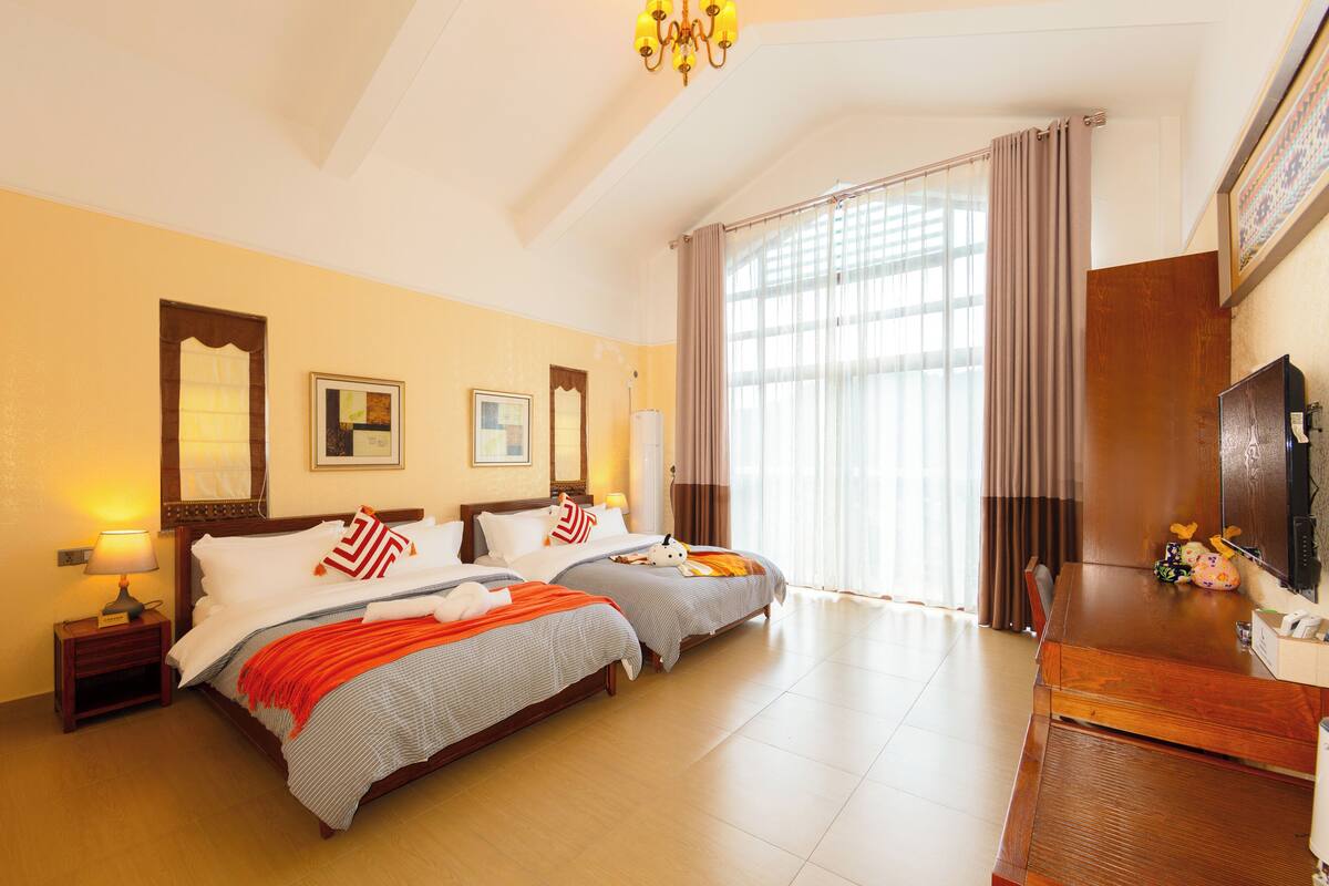 豪華別墅, 陽台, 庭園景觀