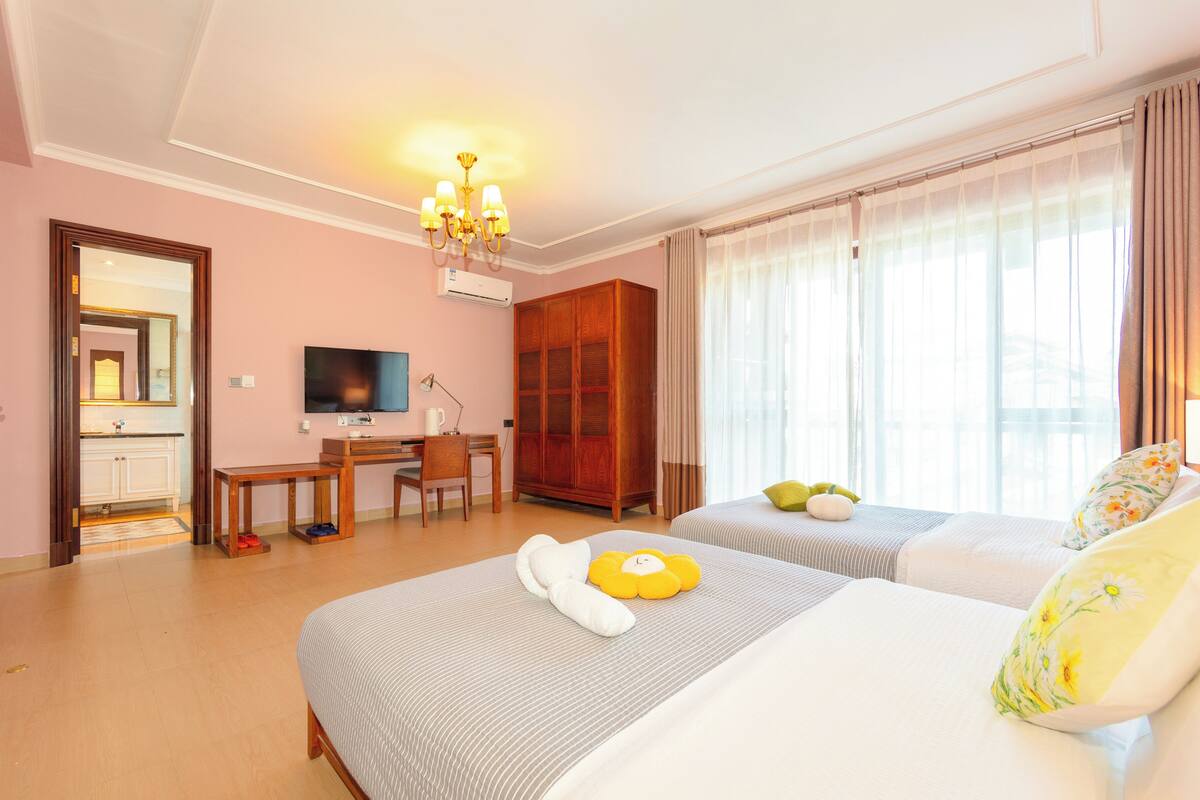 빌라, 발코니, 마당 전망