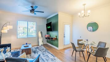 Apartamento conforto, várias camas, para não fumantes, cozinha | Opções para refeição