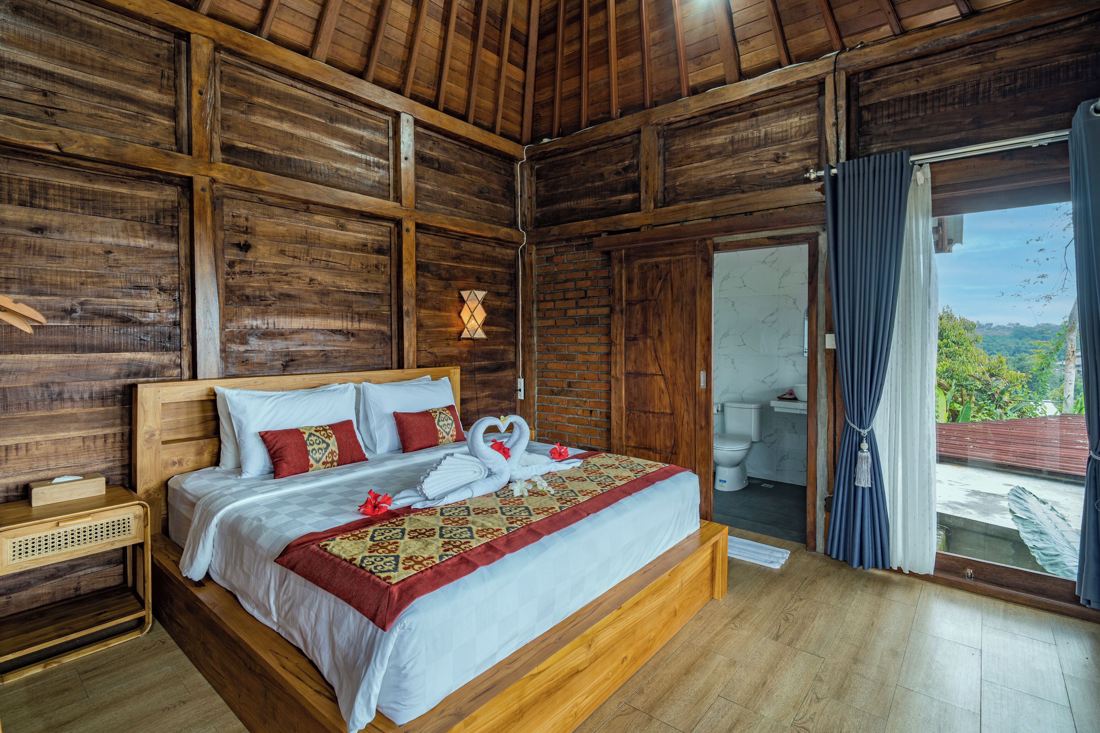 Kamar Double Deluks, pemandangan kebun | Detail interior