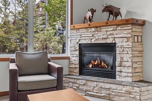 Interior - Rockies resort condo fits 4 with hot tub, fitness room, parking & close to town (Canmore)