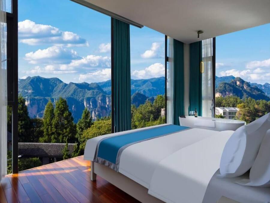 Premium bedding, memory foam beds, blackout drapes, soundproofing