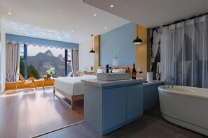 Panorama-dobbeltværelse - udsigt til have | Premium-sengetøj, senge med madrasser af memory foam