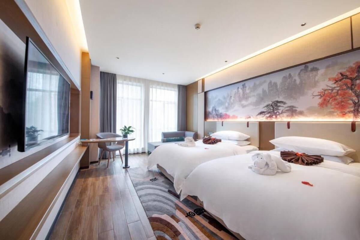 Kamar Twin Deluks, pemandangan kota | Seprai premium, busa memori, kedap suara, dan Wi-Fi gratis