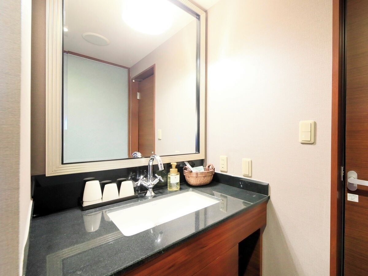 Chambre Deluxe avec lits jumeaux, vue montagne | Salle de bain | Ensemble douche/baignoire, sèche-cheveux, serviettes fournies, savon