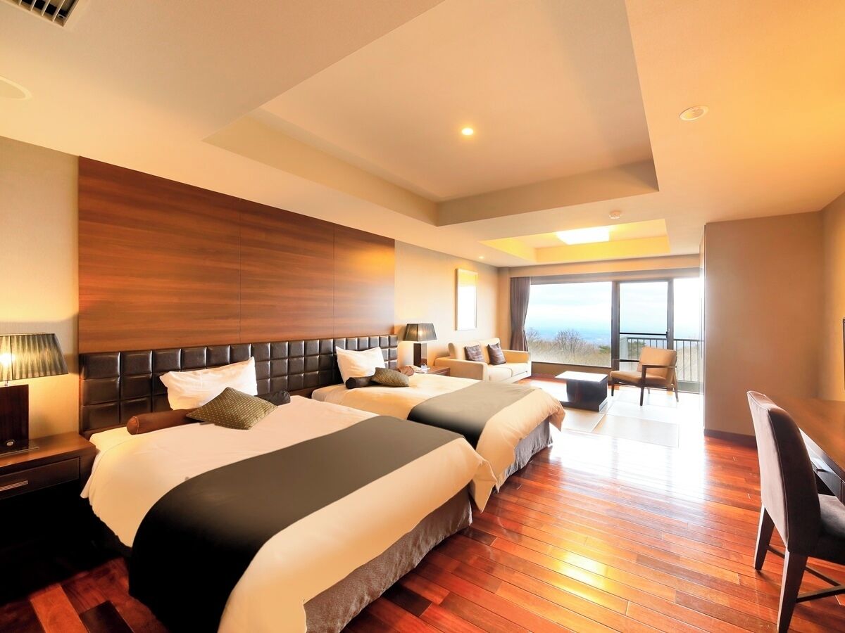 Camera Deluxe con 2 letti singoli, vista montagna