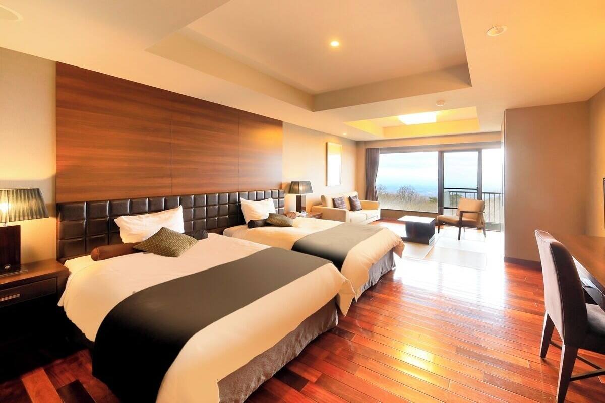 디럭스 트윈룸, 산 전망