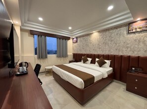 Quarto casal executivo, vista para a cidade