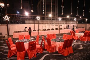 Área externa para banquete