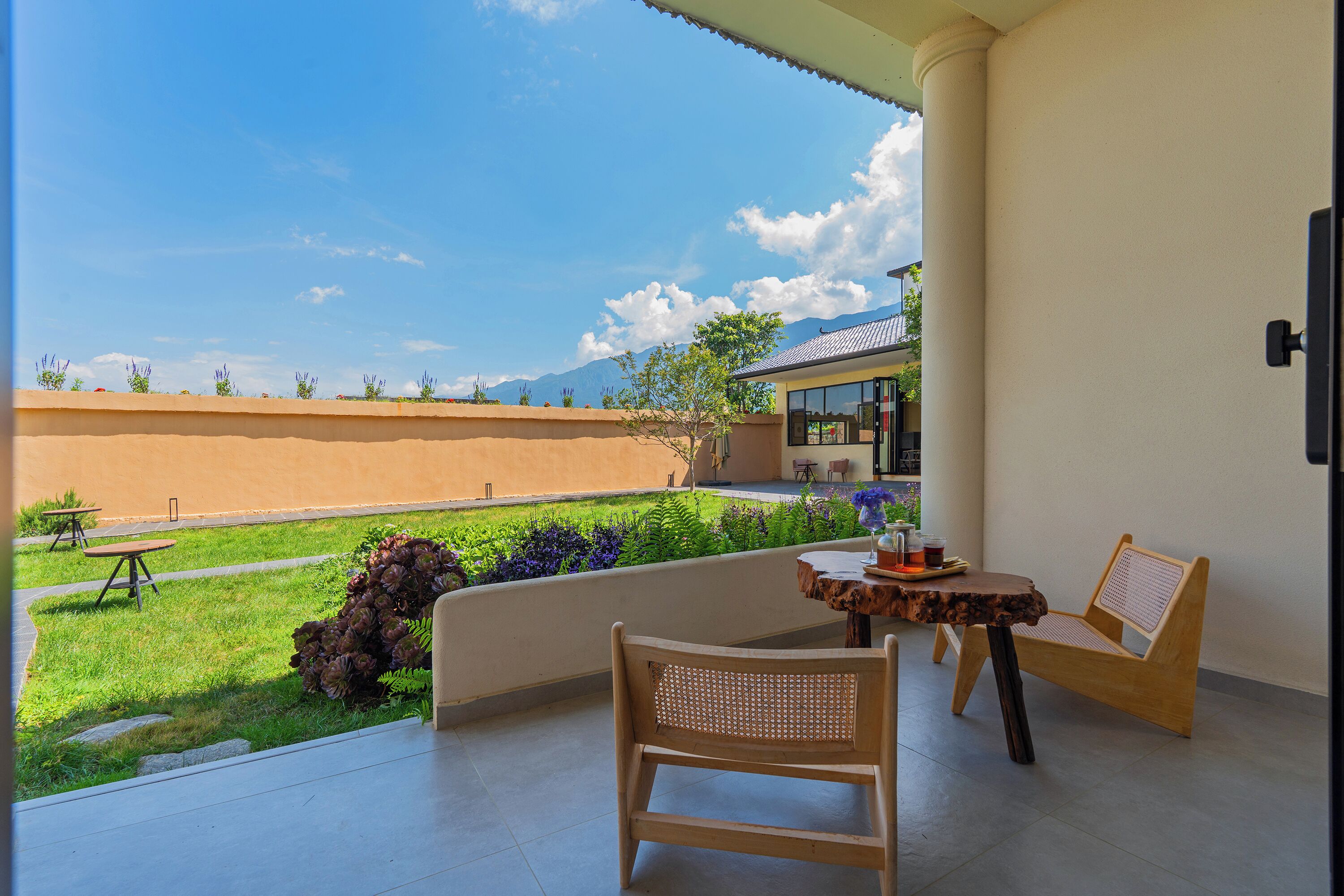 Comfort-Doppelzimmer, Gartenblick | Ausblick vom Zimmer