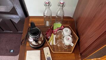 Deluxe Double Room, City View | Coffee and/or coffee maker