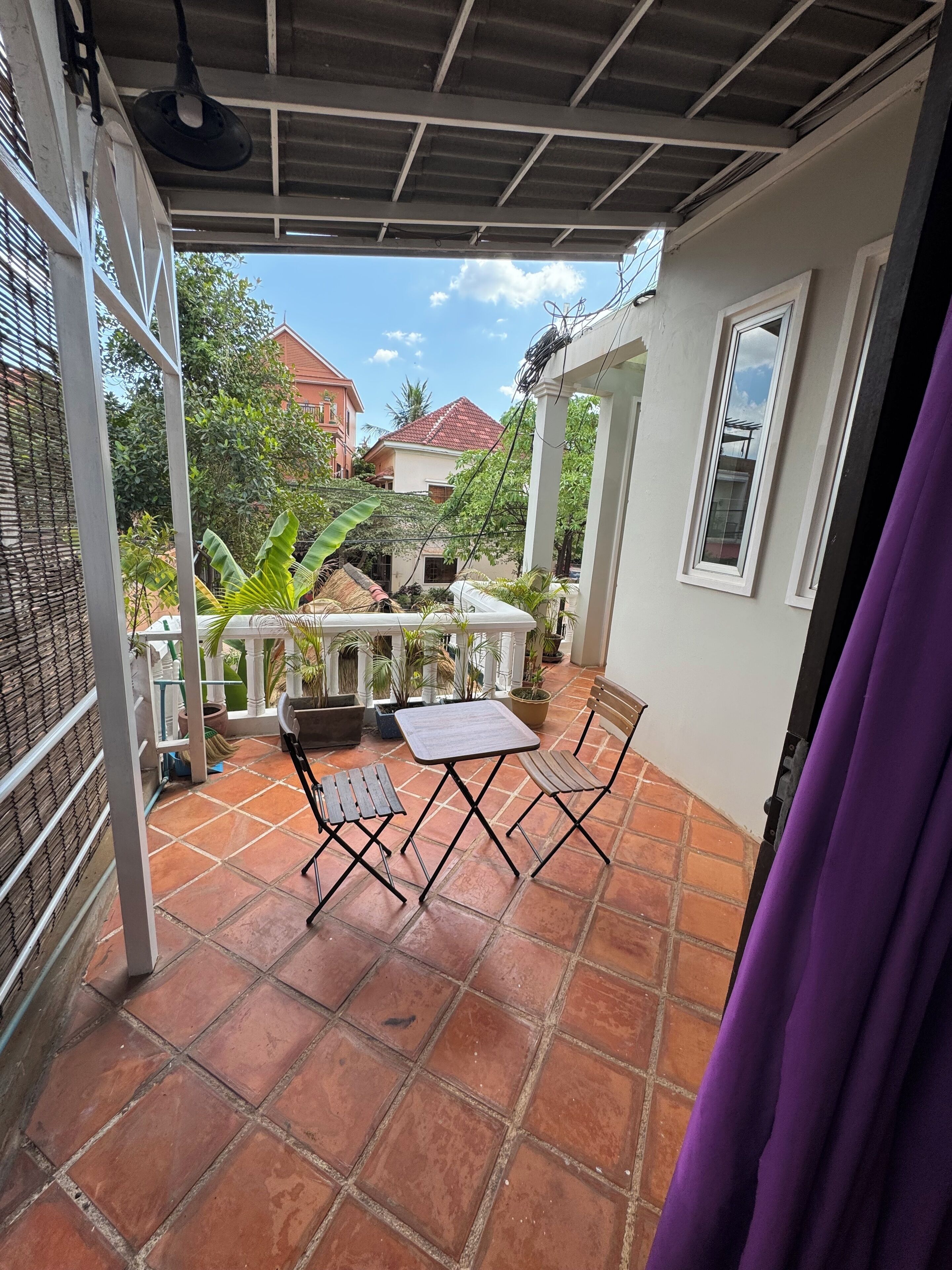 Dobbeltrom – honeymoon, byutsikt | Terrasse/patio