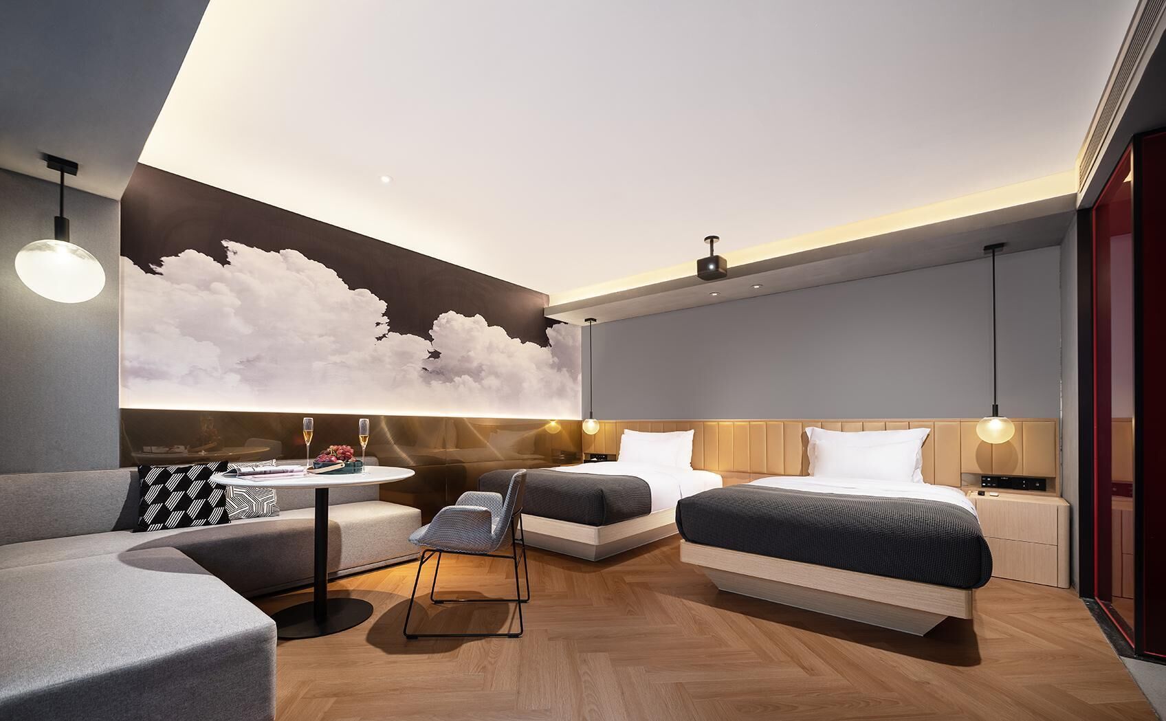 Kahden hengen classic-huone (kaksi sänkyä), kaupunkinäköala