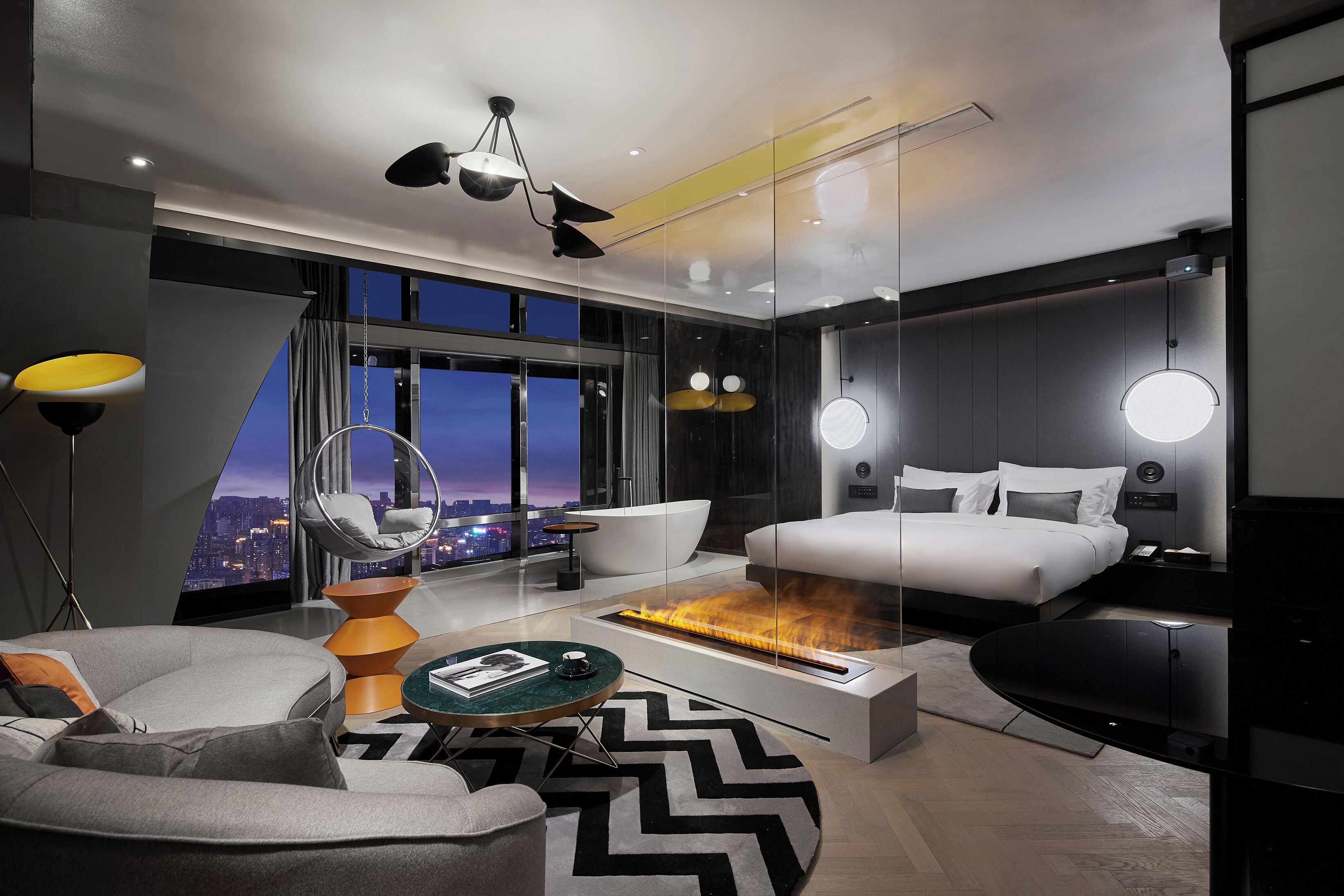 Deluxe-sviitti, kaupunkinäköala