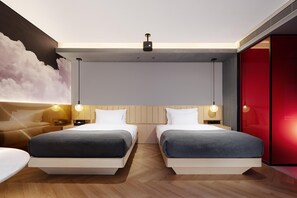 Floating Cloud Twin Room (Two 1.35m Beds) - SEYA Panoramic Hotel - Chengdu Tianfu Square Chunxi Road - Managed by SEYA GROUP (Chengdu)