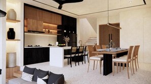 Comfort Villa, 3 Bedrooms, Accessible Bathtub, Balcony | Dining - West Villa by Helvetia Hospitality (badung)