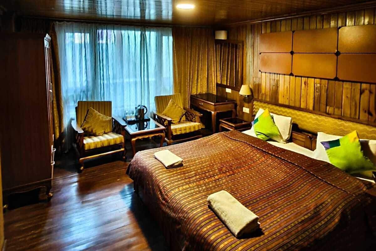 Quarto casal ou duplo família, vista para a montanha