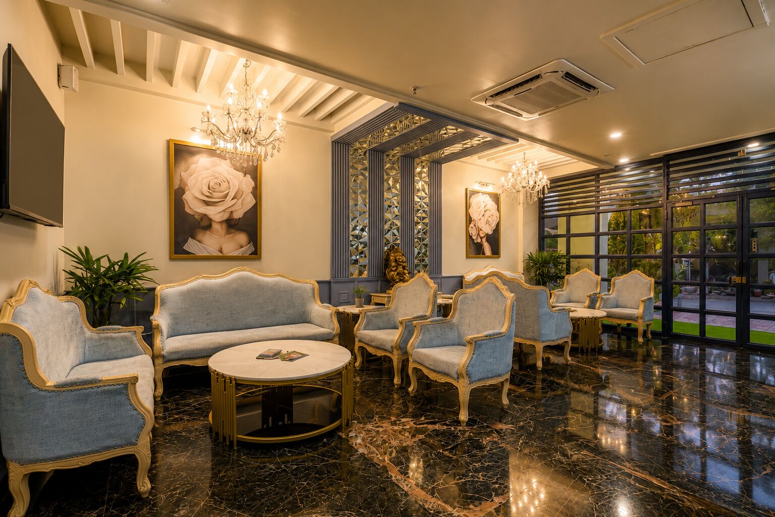 Lobby sitting area