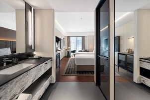 Superior Twin Room, City View | Down comforters, free minibar, desk, laptop workspace