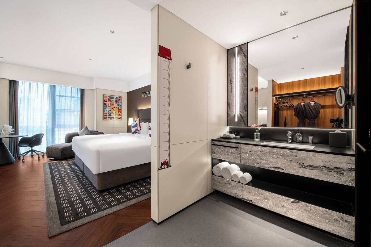 Familien-Dreibettzimmer, Stadtblick