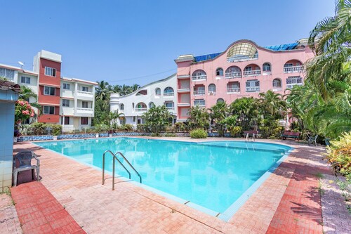 Adorable Studio Apartment With Swimming Pool & AC In Central Benaulim