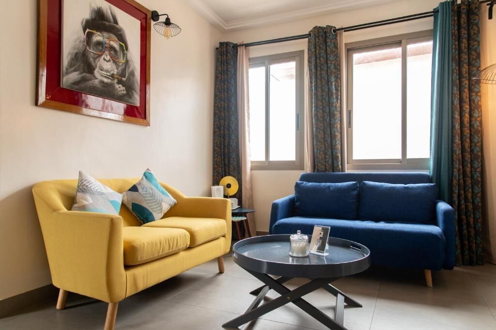 华丽套房, 花园景观 | 起居区