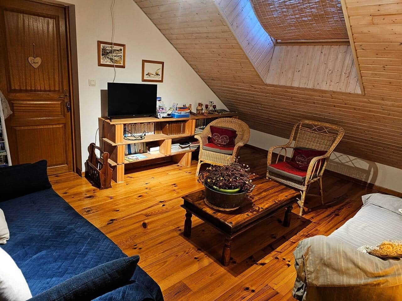 Fernseher, Kamin
