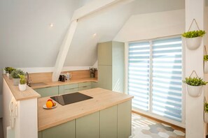 Private kitchen - Up - Proche Basel | Loft Sous Combles & Vue (Saint-Louis)