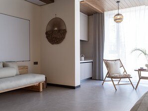 Quarto casal panorâmico, vista para o pátio