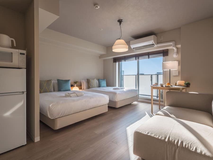 Signature Twin kamer, 2 tweepersoonsbedden, balkon, uitzicht op stad