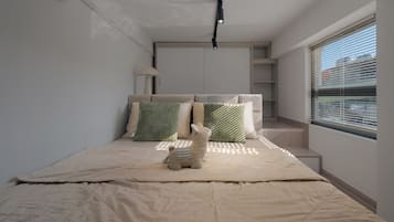 Estúdio luxo, sacada, vista para a cidade