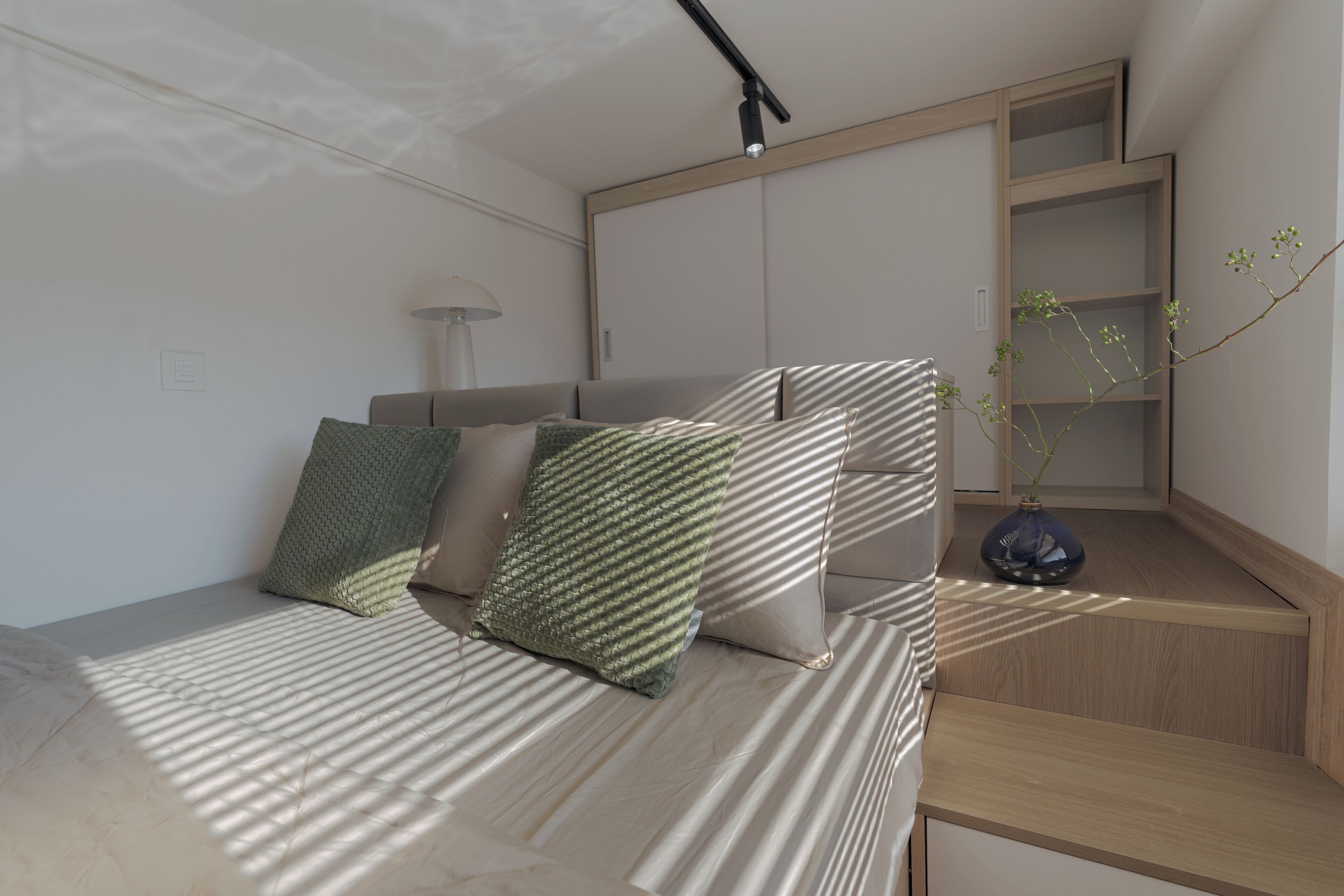 Starlight Duplex | Desk, laptop workspace, blackout drapes, soundproofing