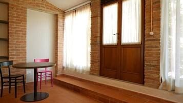 Suite, patio, vista giardino