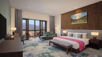 Chambre Deluxe Double ou avec lits jumeaux, balcon, vue montagne