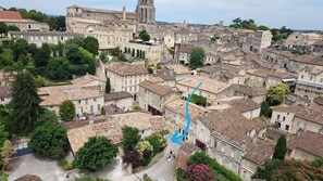 Aerial view - Studio des " Caves de la Tour Du Roy" St Emilion (Saint-Émilion)