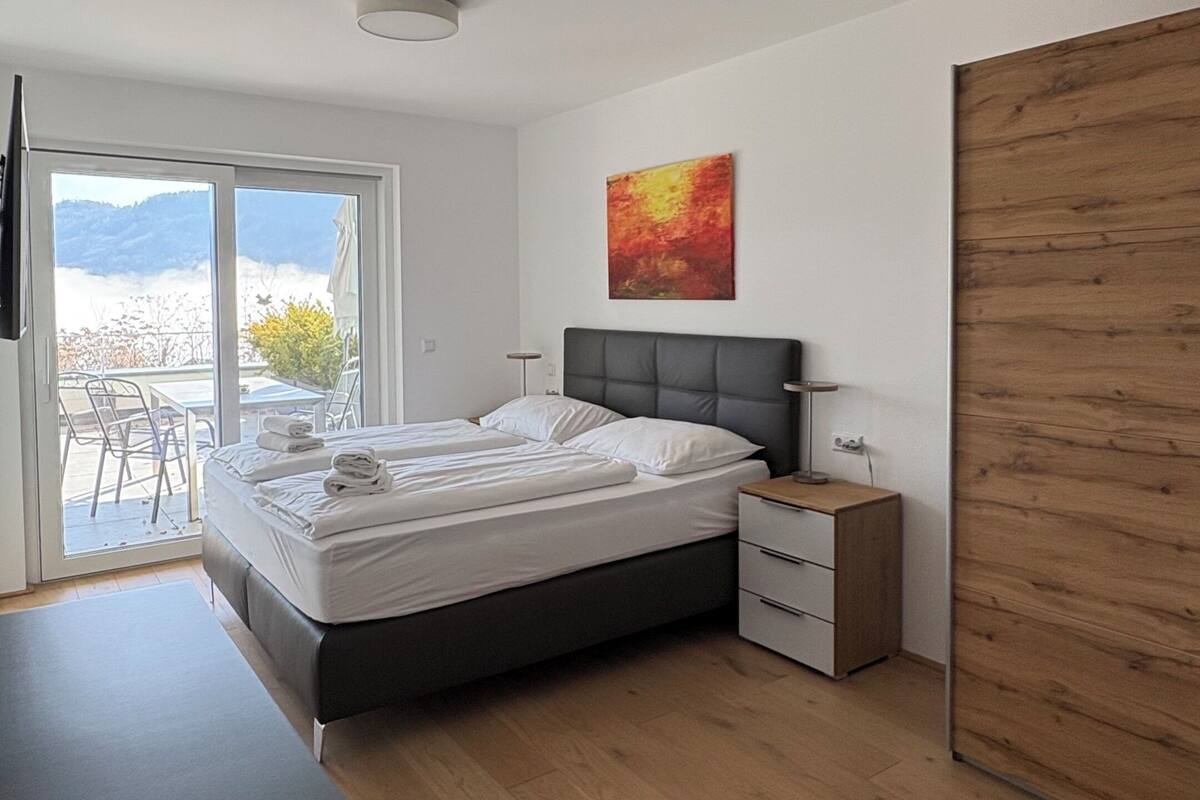 Sun Terrace Apartment 04 / Alpe Maritima / Gerlitzen / Ossiachersee | 高級寢具、客房內保險箱、筆電工作空間、熨斗/熨衣板
