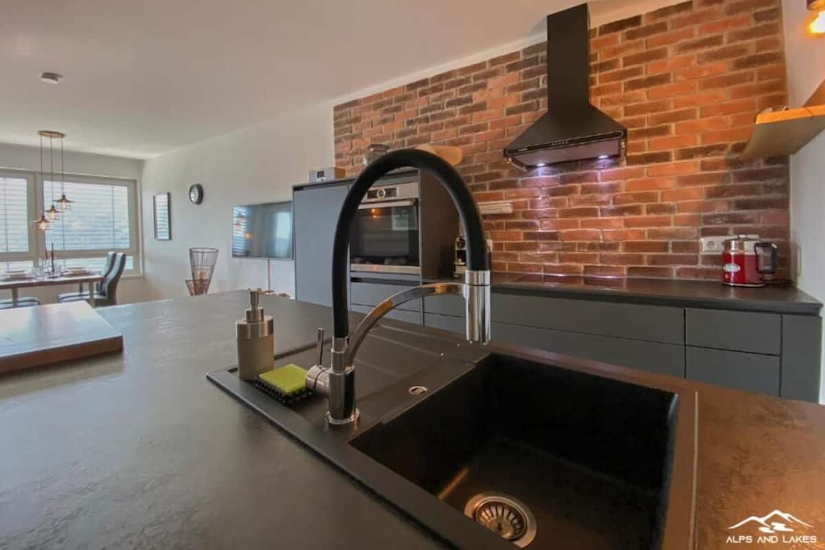 Apartamento Deluxe, vistas al lago, junto al lago | Cocina privada