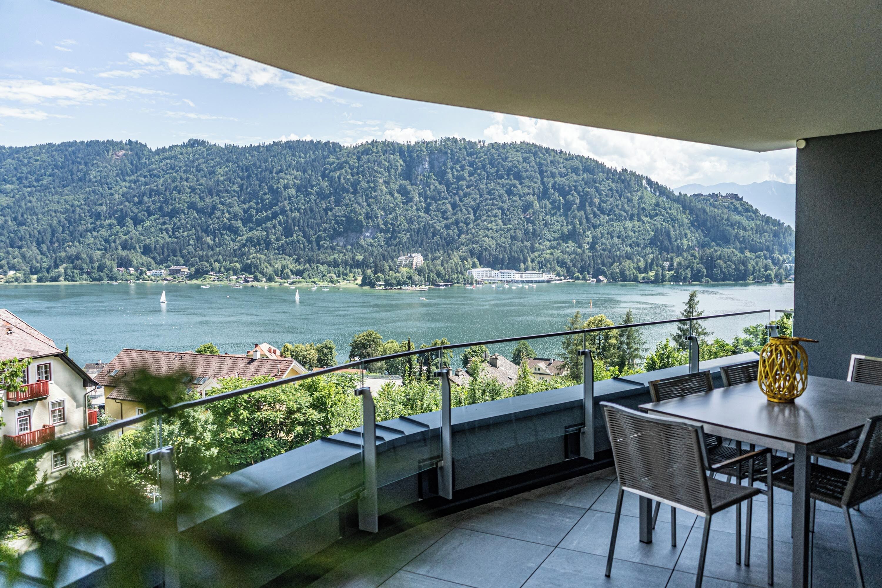 Lake Panorama Apartment 21 / Alpe Maritima / Gerlitzen / Ossiachersee | Blick auf den See