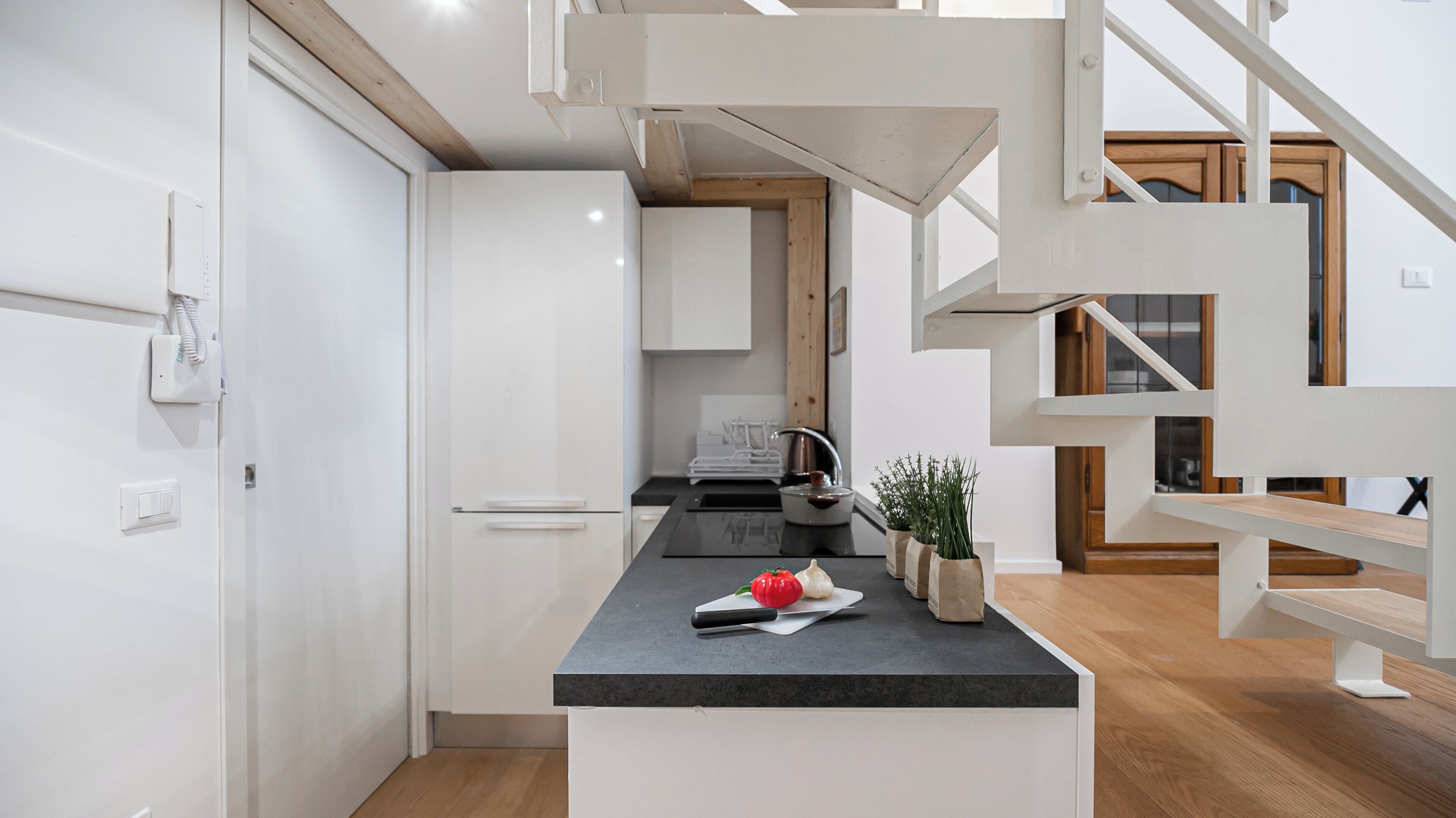 Appartamento (0 Bedroom) | Cucina privata | Forno, piano cottura, lavastoviglie, bollitore elettrico