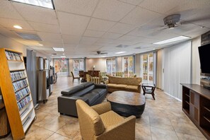 TV, fireplace, ping pong, stereo - 3BR Desert Escape Near Coachella, Resort Amenities (Palm Springs)