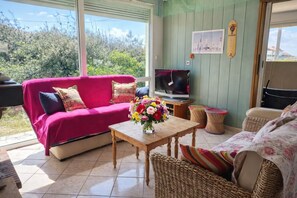 Living area - Villa Horizon Bleu , maison familiale idéalement située à Montalivet (Vendays-Montalivet)