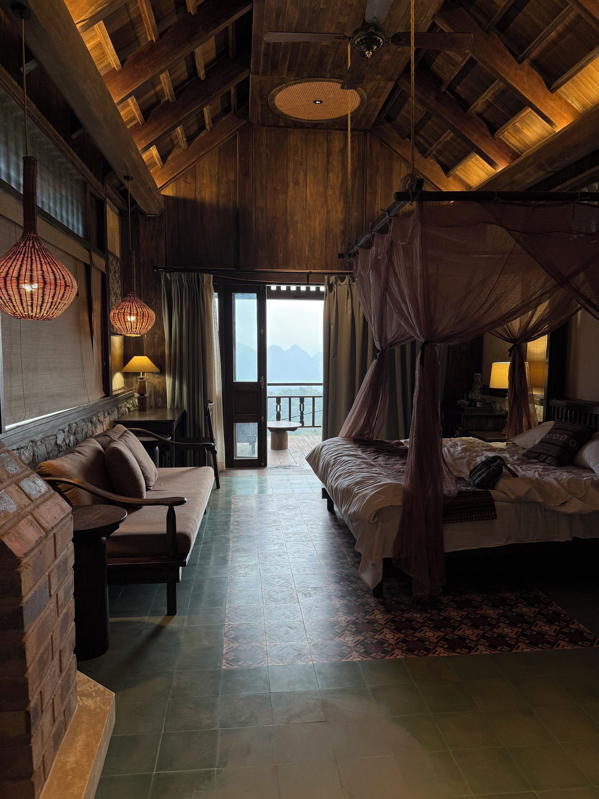 Double or Twin Room, Balcony, Hill View