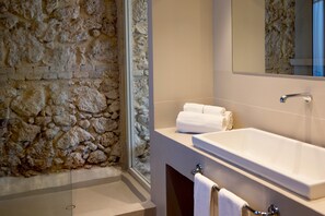 Habitación clásica doble, vistas al jardín | Baño