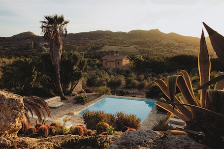 Seasonal outdoor pool. Mandranova Farm