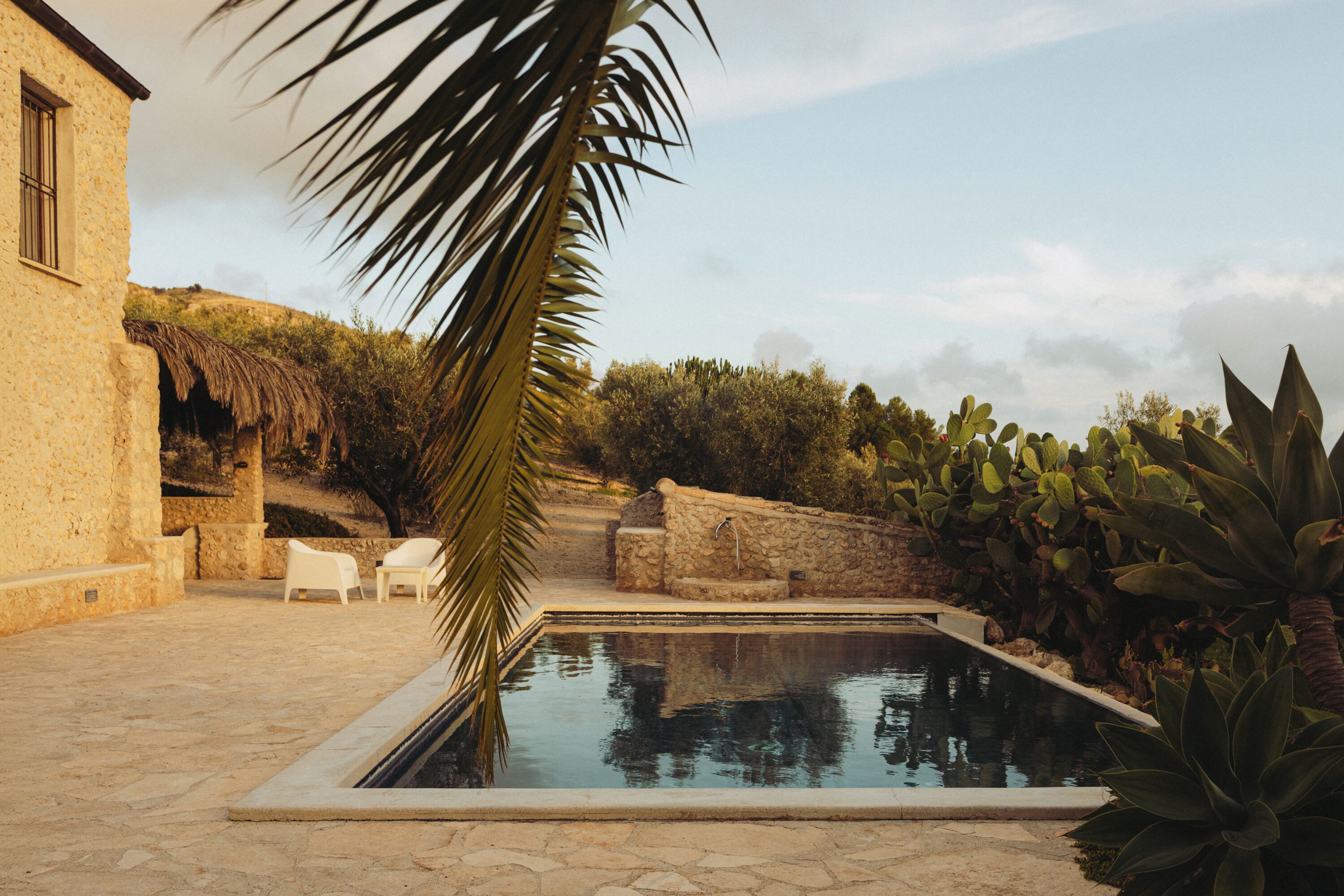 Villa, patio, vista al jardín | Alberca