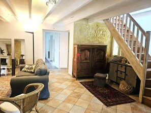 Living area - La Bregaudière: a large family home (Chabrillan)