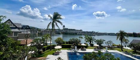 Appartement, 2 chambres, accessible aux personnes à mobilité réduite, balcon | Piscine